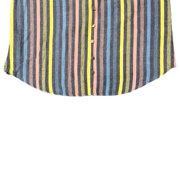 Mine Multicolor Striped Button Embelished Cami Top Women’s Size M - Picture 2 of 7